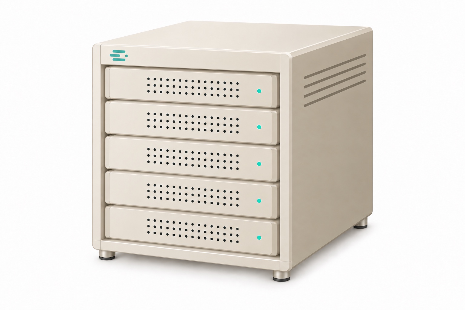 Concept render of a larger rack configuration.